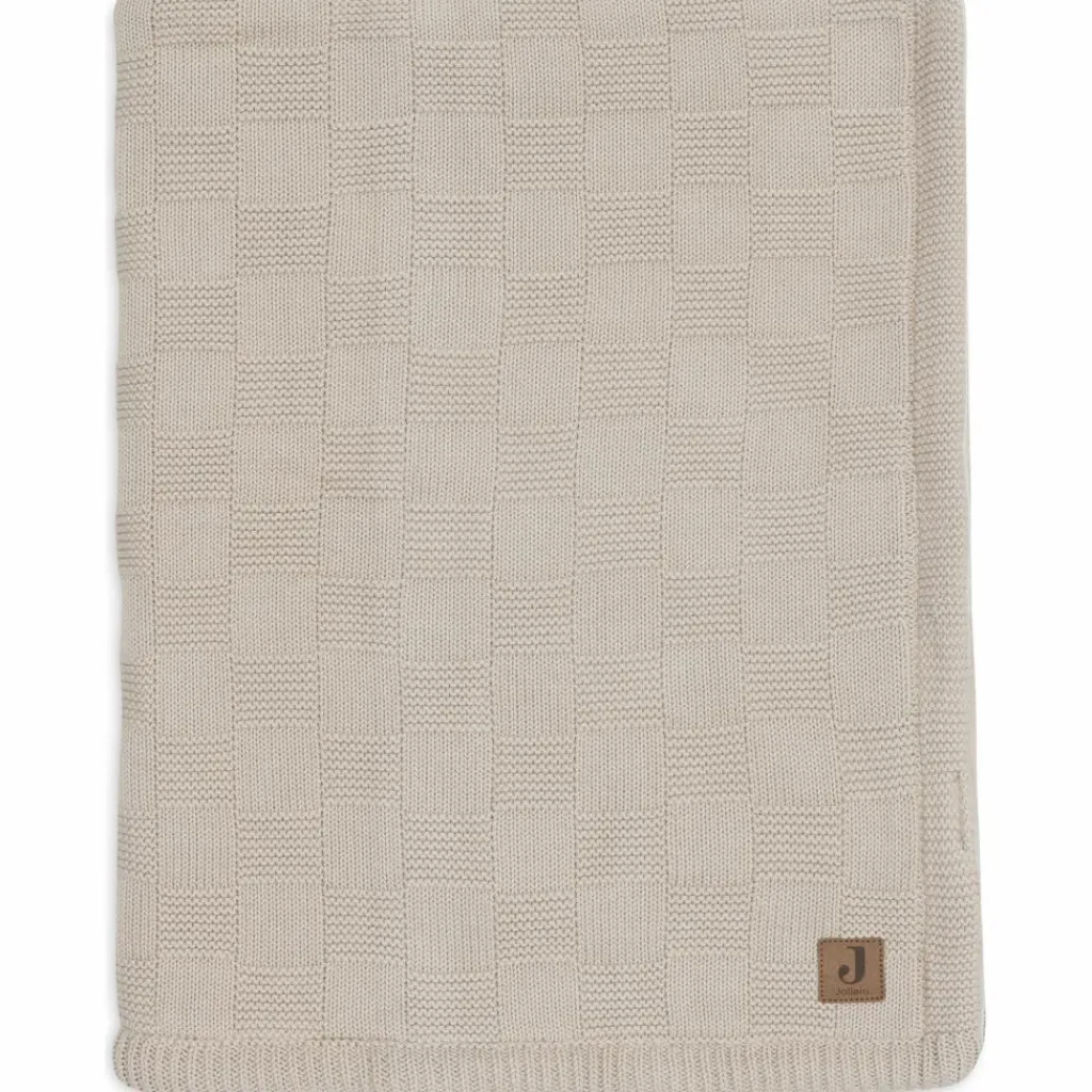 Enfant Jollein Couverture en polaire Box Knit Warm Sand (100 x 150 cm)