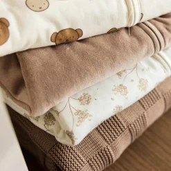 Online Couverture en polaire Box Knit Milky Coffee (75 x 100 cm) Enfant Couverture Bébé Et Enfant