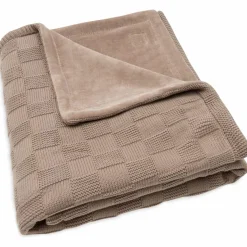 Online Couverture en polaire Box Knit Milky Coffee (100 x 150 cm) Enfant Couverture Bébé Et Enfant