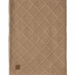Enfant Jollein Couverture en polaire Check Knit Biscuit (75 x 100 cm)