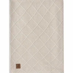 Enfant Jollein Couverture en polaire Check Knit Oatmeal (100 x 150 cm)