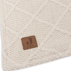 Hot Couverture en polaire Check Knit Oatmeal (75 x 100 cm) Enfant Couverture Bébé Et Enfant