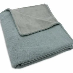 Discount Couverture en polaire Cosy Knit Sea Green (100 x 150 cm) Enfant Couverture Bébé Et Enfant