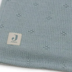 Enfant Jollein Couverture en polaire Cosy Knit Sea Green (75 x 100 cm)