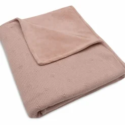 Enfant Jollein Couverture en polaire Cosy Knit Wild Rose (100 x 150 cm)
