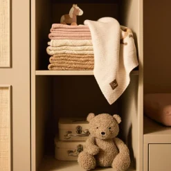 Enfant Jollein Couverture en polaire Cosy Knit Wild Rose (75 x 100 cm)