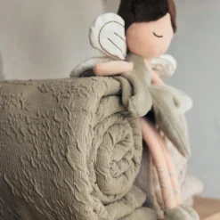 Online Couverture en polaire Soft Waves Olive Green (75 x 100 cm) Enfant Couverture Bébé Et Enfant