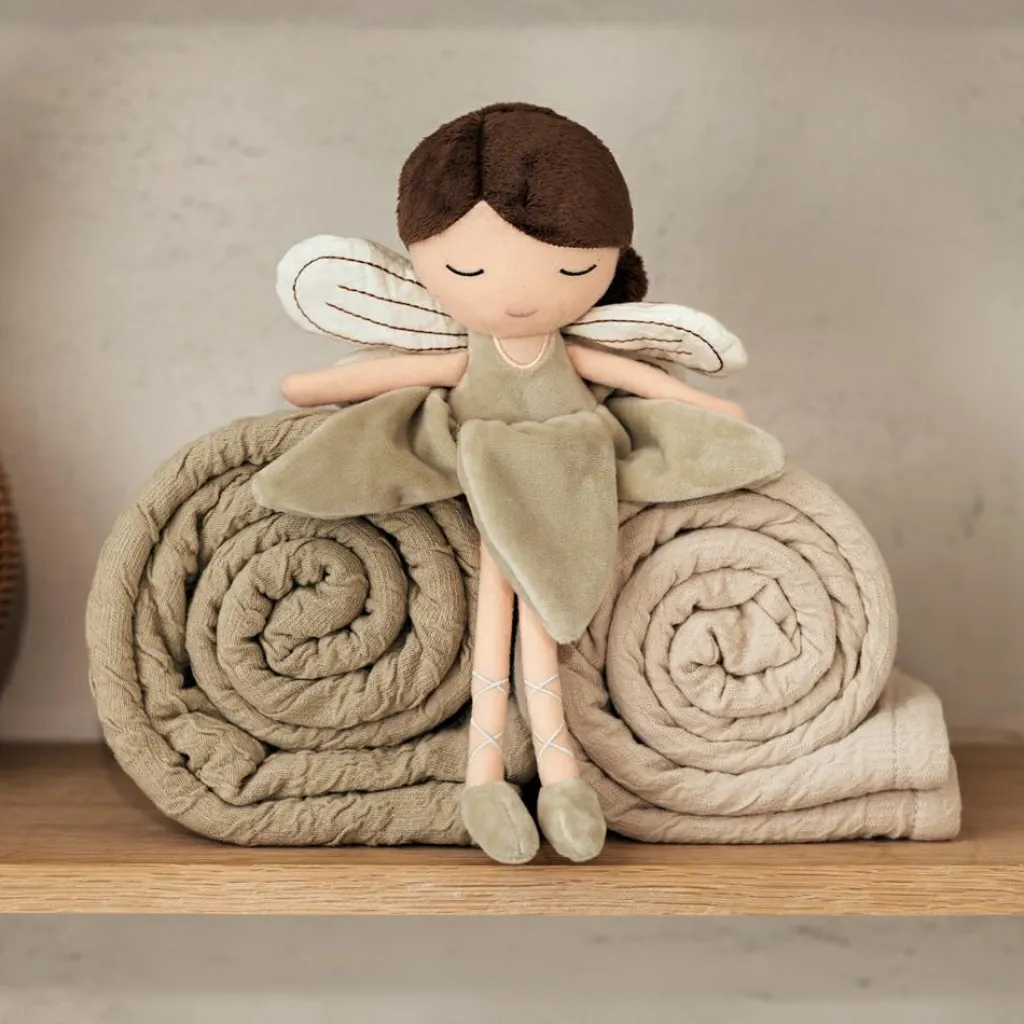 Online Couverture en polaire Soft Waves Olive Green (75 x 100 cm) Enfant Couverture Bébé Et Enfant