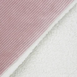 Enfant Trois Kilos Sept Couverture en sherpa Wooly vieux rose (75 x 100 cm)