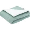 Enfant Trois Kilos Sept Couverture en sherpa Wooly sauge (75 x 100 cm)