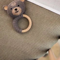 Clearance Couverture en tricot Basic Knit Olive Green (75 x 100 cm) Enfant Couverture Bébé Et Enfant