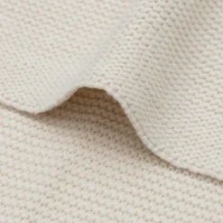 Online Couverture en tricot Basic Knit Oatmeal (100 x 150 cm) Enfant Couverture Bébé Et Enfant