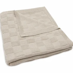Enfant Jollein Couverture en tricot Box Knit Warm Sand (100 x 150 cm)