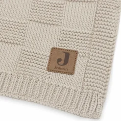 Enfant Jollein Couverture en tricot Box Knit Warm Sand (100 x 150 cm)