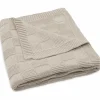 Enfant Jollein Couverture en tricot Box Knit Warm Sand (75 x 100 cm)