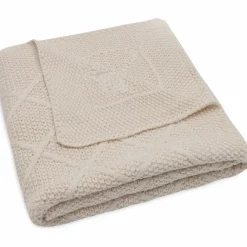 Sale Couverture en tricot Check Knit Oatmeal (75 x 100 cm) Enfant Couverture Bébé Et Enfant