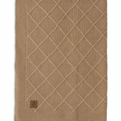 Enfant Jollein Couverture en tricot Check Knit Biscuit (100 x 150 cm)