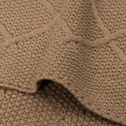 Enfant Jollein Couverture en tricot Check Knit Biscuit (100 x 150 cm)