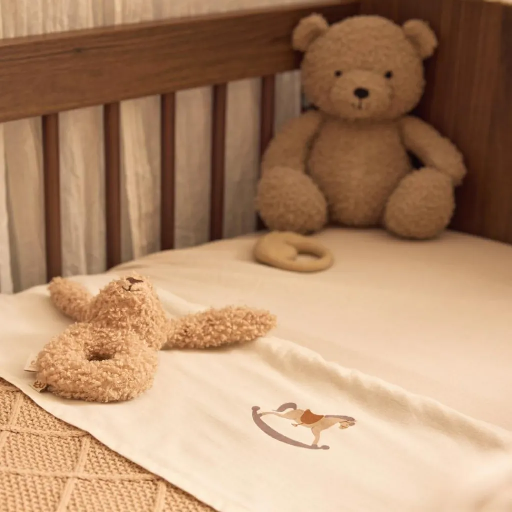 Enfant Jollein Couverture en tricot Check Knit Biscuit (100 x 150 cm)