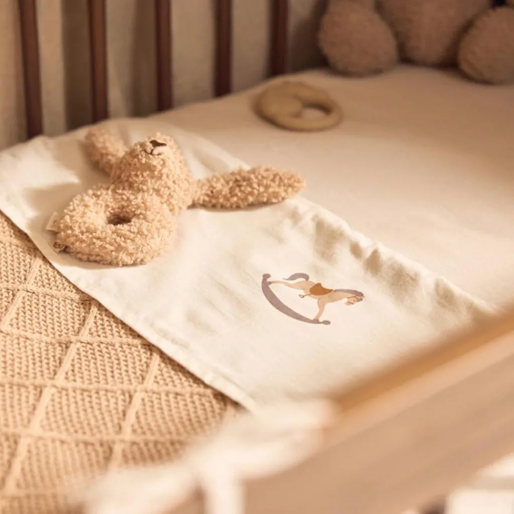 Enfant Jollein Couverture en tricot Check Knit Biscuit (75 x 100 cm)