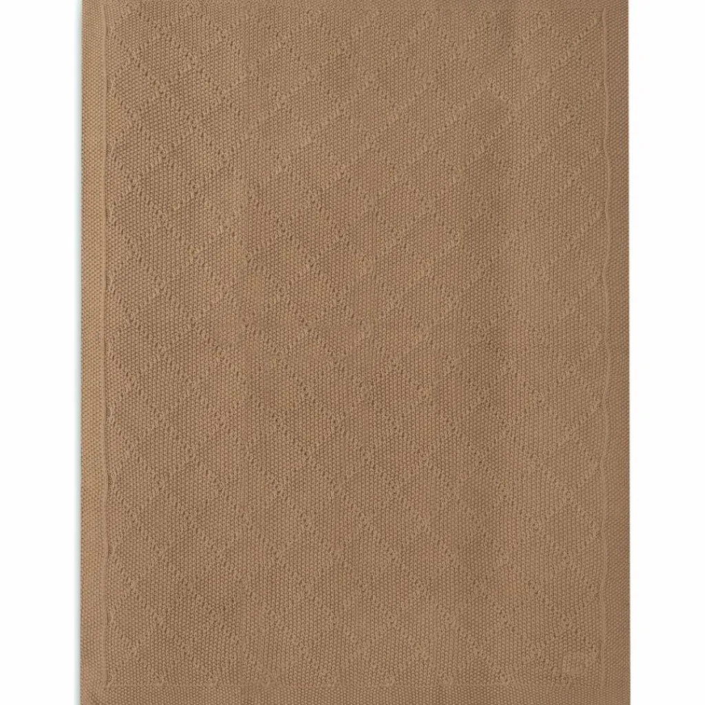 Enfant Jollein Couverture en tricot Check Knit Biscuit (75 x 100 cm)