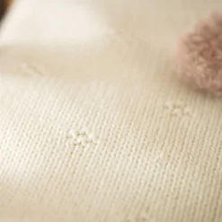 Hot Couverture en tricot Cosy Knit Ivory (100 x 150 cm) Enfant Couverture Bébé Et Enfant