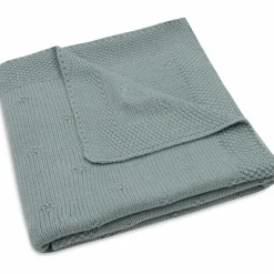 Outlet Couverture en tricot Cosy Knit Sea Green (75 x 100 cm) Enfant Couverture Bébé Et Enfant