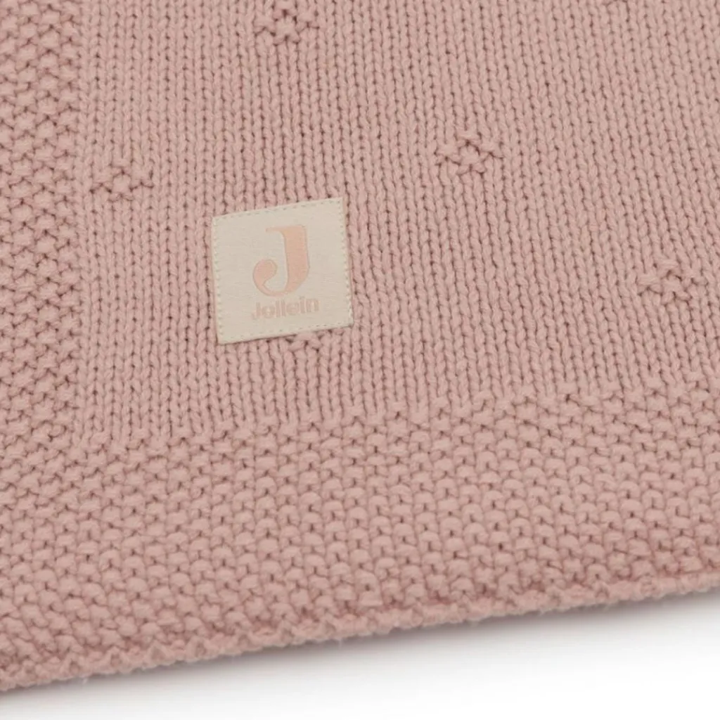 Enfant Jollein Couverture en tricot Cosy Knit Wild Rose (100 x 150 cm)