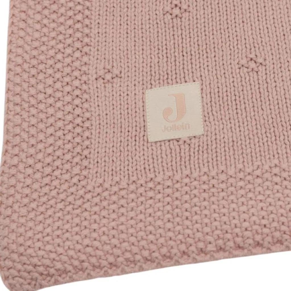 Enfant Jollein Couverture en tricot Cosy Knit Wild Rose (75 x 100 cm)