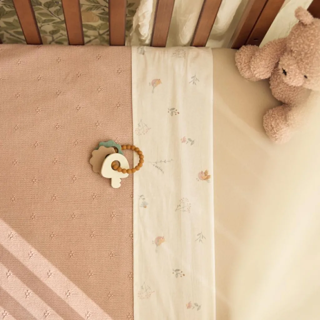 Enfant Jollein Couverture en tricot Cosy Knit Wild Rose (75 x 100 cm)