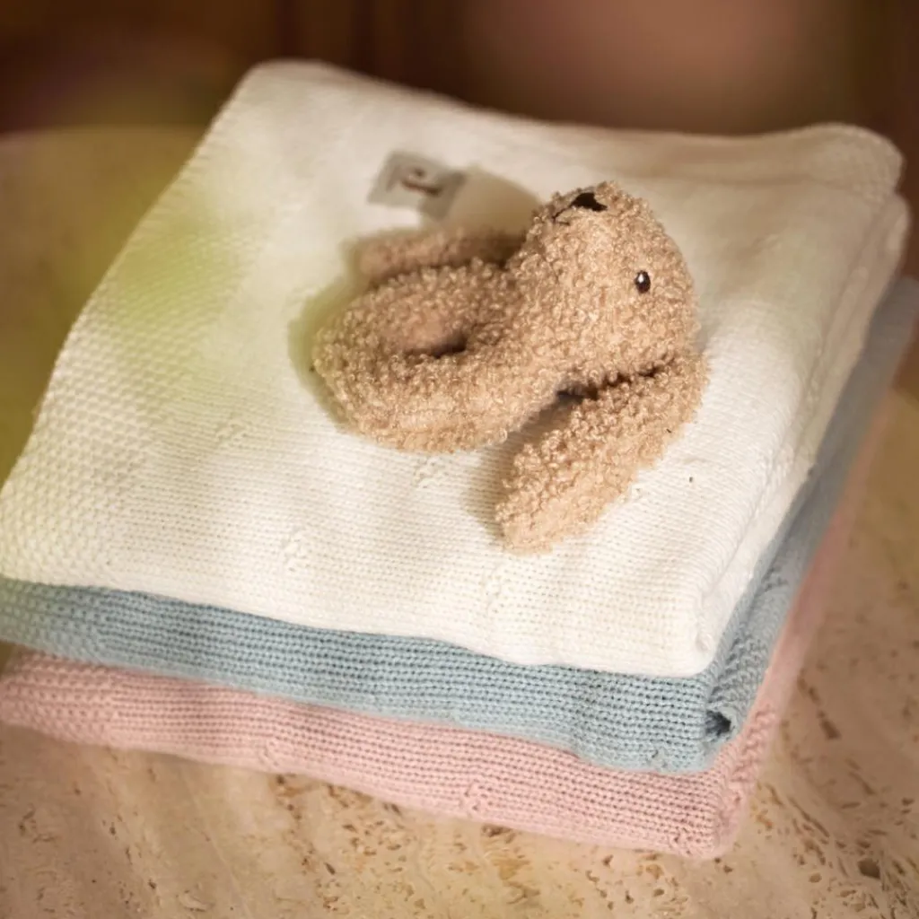 Enfant Jollein Couverture en tricot Cosy Knit Wild Rose (75 x 100 cm)