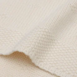 Enfant Jollein Couverture en tricot Cosy Knit Ivory (75 x 100 cm)