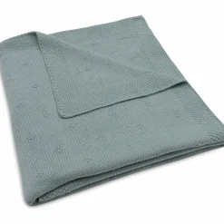 Enfant Jollein Couverture en tricot Cosy Knit Sea Green (100 x 150 cm)