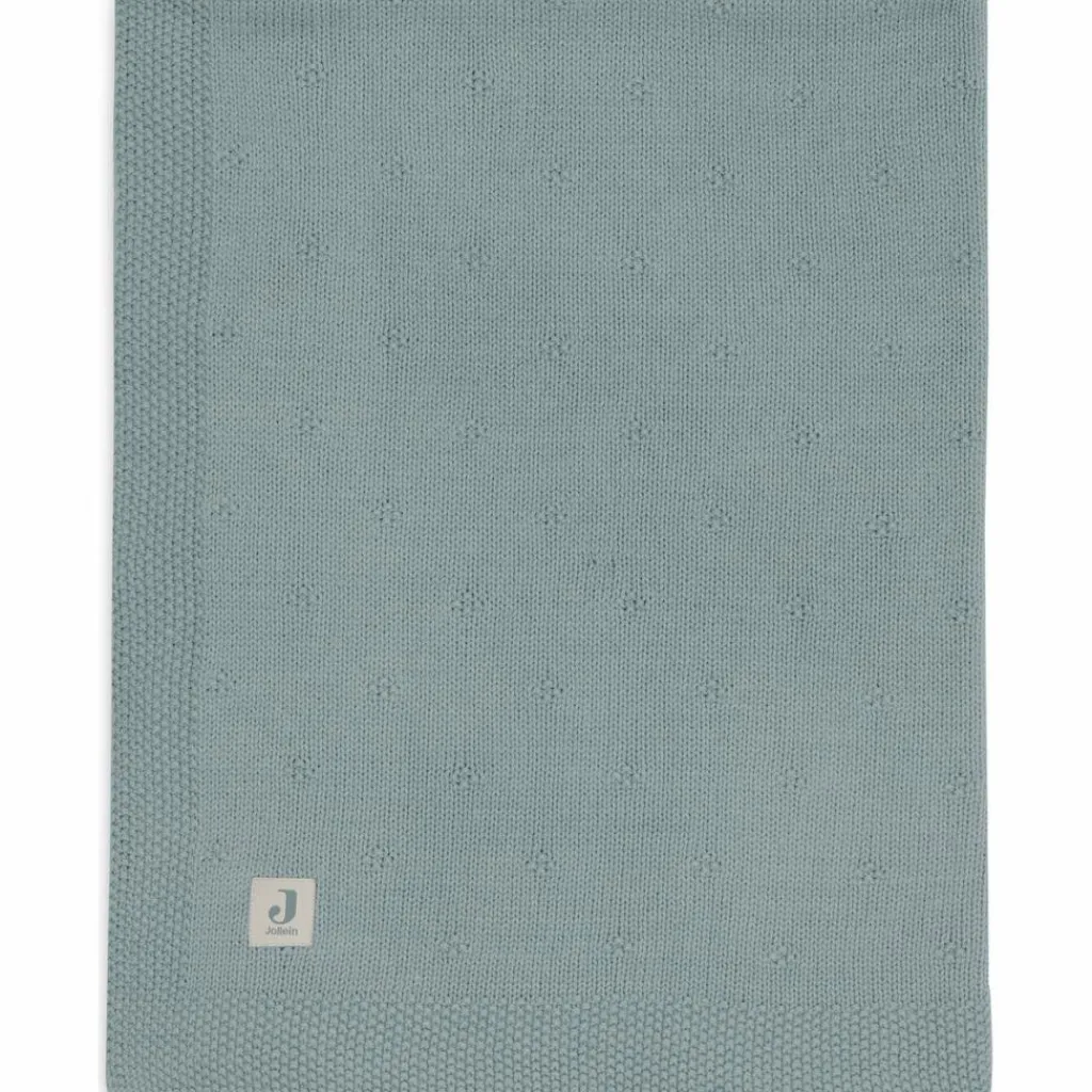 Enfant Jollein Couverture en tricot Cosy Knit Sea Green (100 x 150 cm)