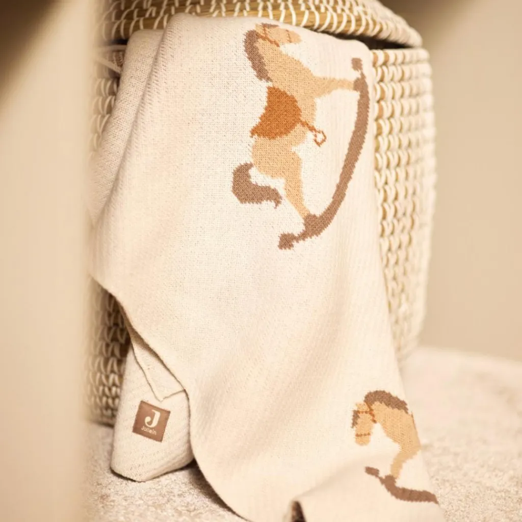 Enfant Jollein Couverture en tricot Nostalgic Ride (75 x 100 cm)