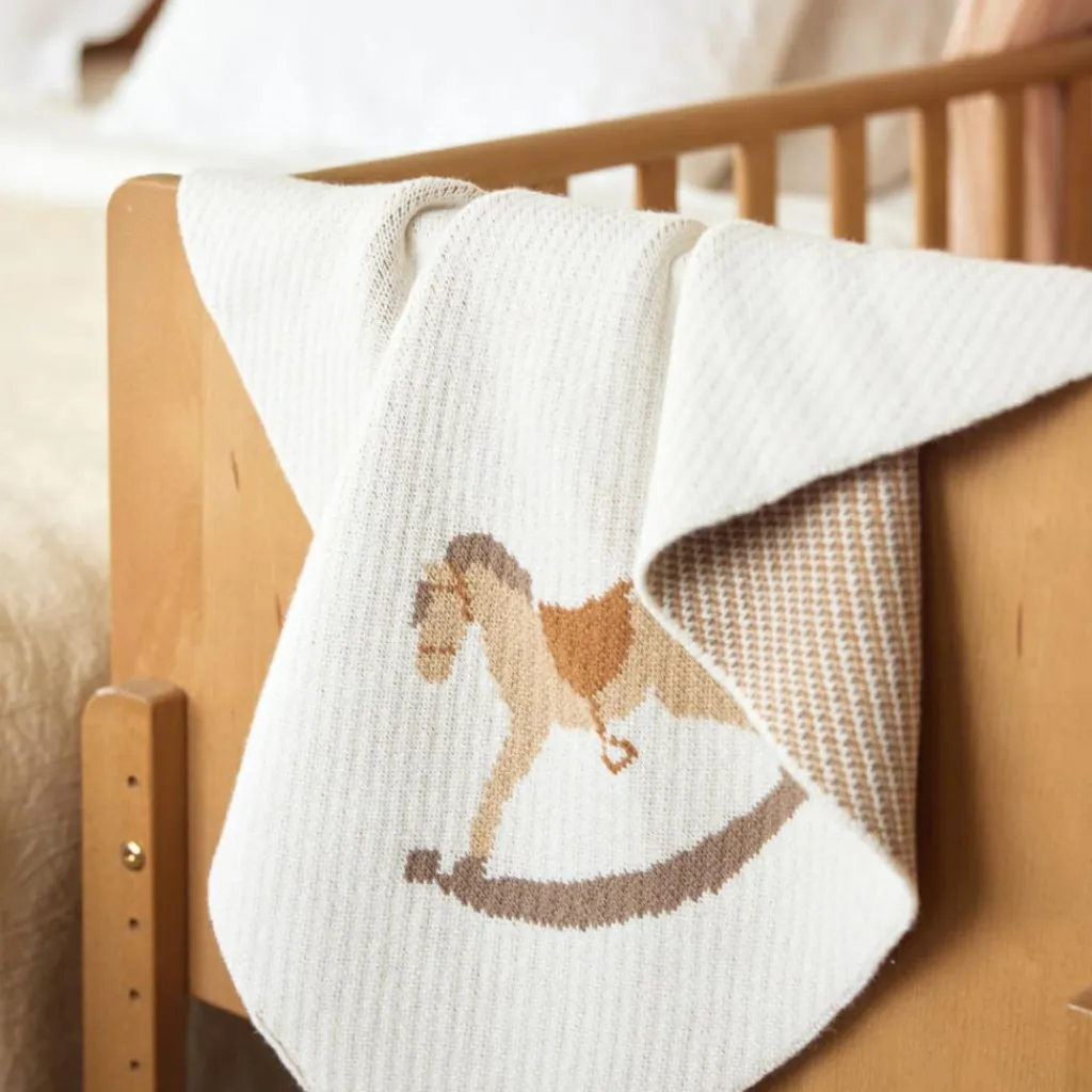 Enfant Jollein Couverture en tricot Nostalgic Ride (75 x 100 cm)