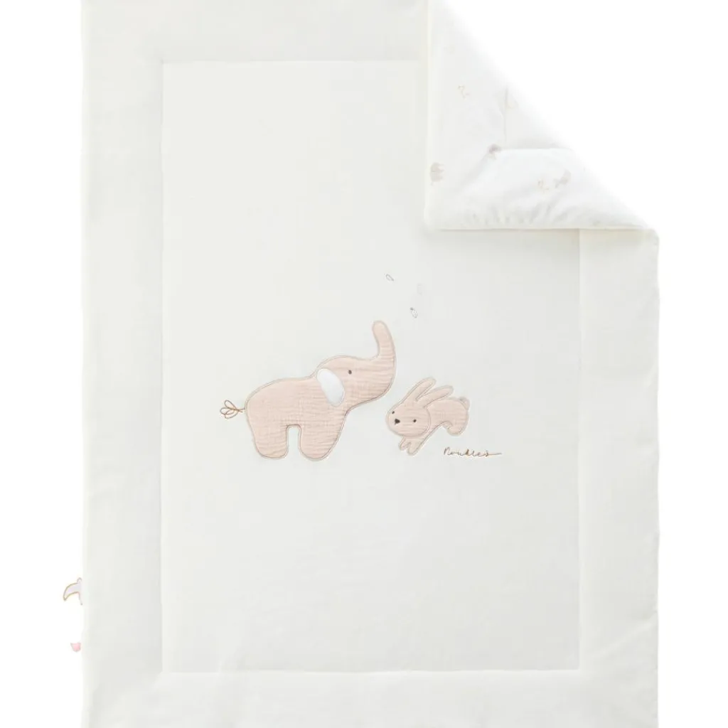 Outlet Couverture en veloudoux Bali, Moka & Snow (75x100 cm) Enfant Couverture Bébé Et Enfant