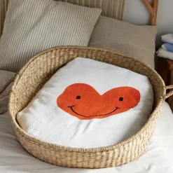 Enfant Lässig Couverture Happy Rascals Coeur (100 x 100 cm)