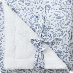 Enfant BB & Co Couverture Luxe forêt et microfibre blanc (70 x 100 cm)