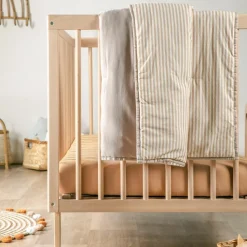 Enfant Kadolis Couverture matelassée Faro Rayé Ambre (100 x 140 cm)