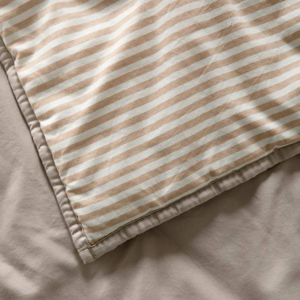 Enfant Kadolis Couverture matelassée Faro Rayé Ambre (100 x 140 cm)