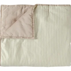Enfant Kadolis Couverture matelassée Faro Rayé Tilleul (100 x 140 cm)