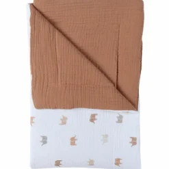 Enfant Noukie's Couverture mousseline Elephants (75 x 100 cm)