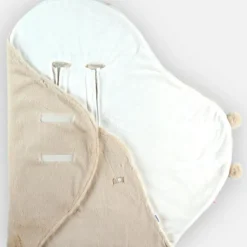 Noukie's Couverture nomade à longs poils Mix & Match ivoire