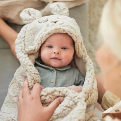 Jollein Couverture nomade Bunny nougat (100 x 105 cm)