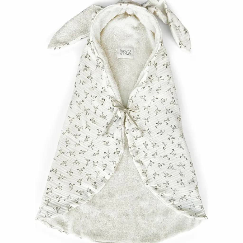 Babyshower Couverture nomade Bunny Olive Bloom (78 x 70 cm)
