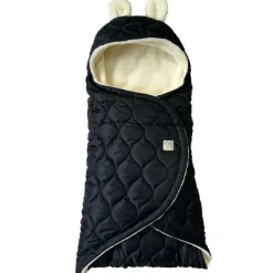 Couverture nomade pour bébé Recy black-cream Couverture Nomade