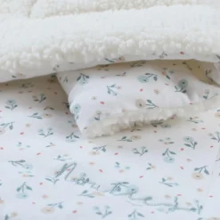 Couverture ouatinée en jersey sherpa Romance Mix& Match (75x100 cm) Enfant Couverture Bébé Et Enfant