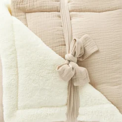 Enfant BB & Co Couverture polaire double gaze de coton biscuit (70 x 100 cm)