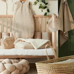 Enfant BB & Co Couverture polaire double gaze de coton biscuit (70 x 100 cm)